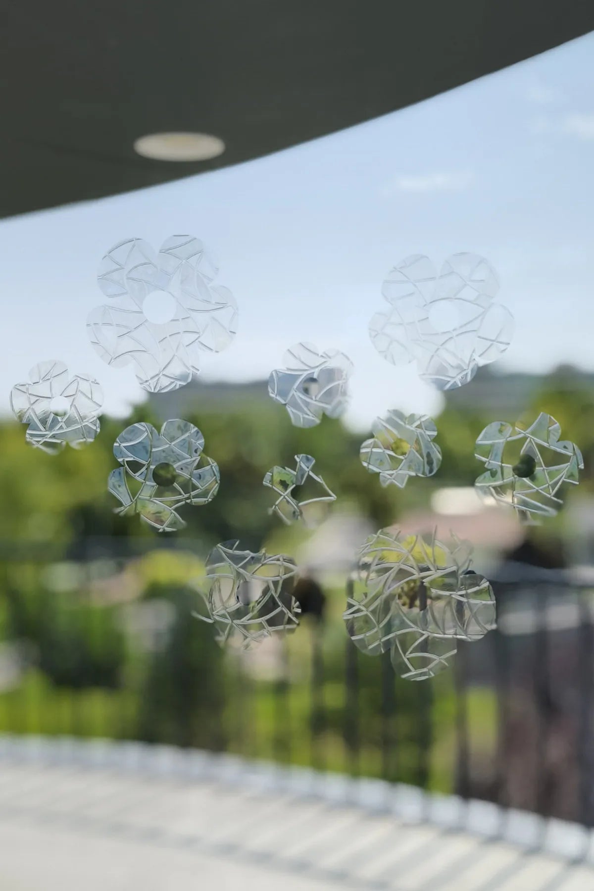 Gökkuşağı Efektli Cam Sticker – (9'lu) Yıldız Sticker