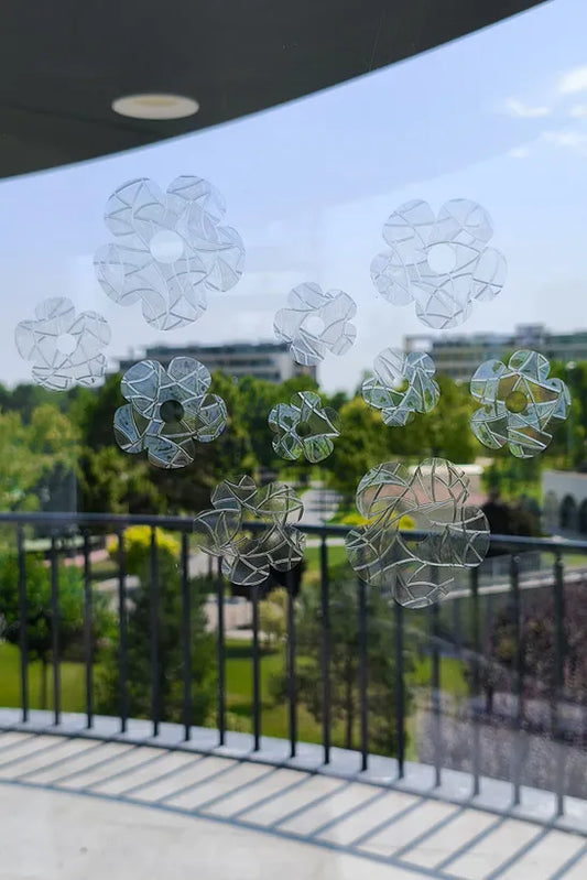 Gökkuşağı Efektli Cam Sticker – (10'lu) Yonca Sticker